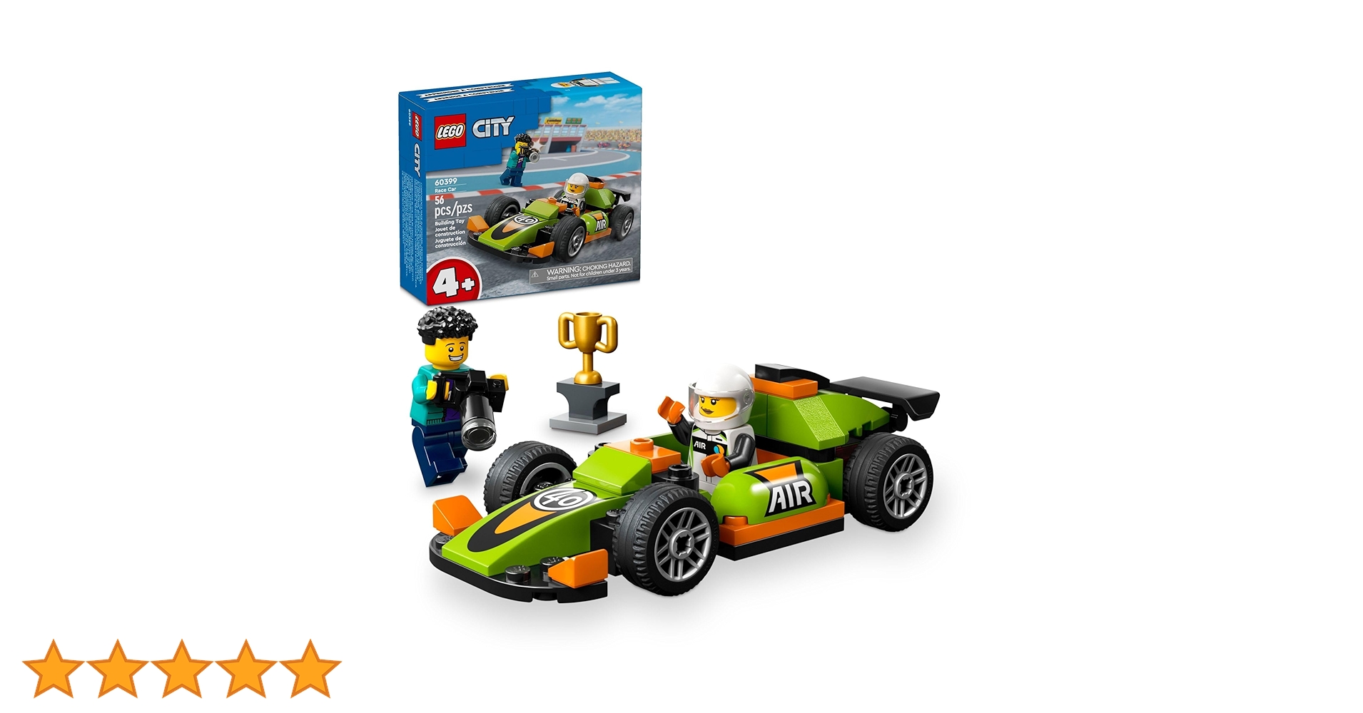 Amazon.co.jp: LEGO シティ グリーンレースカーおもちゃ クラシック